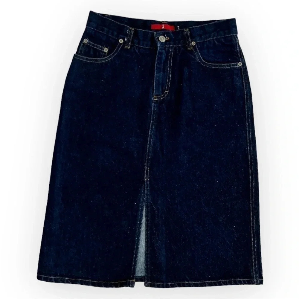 VINTAGE 90’s Jou Jou Jeans‎ Midi Skirt